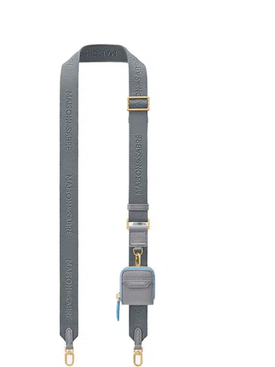 Maison De Sabre Utility Logo-detail Strap In Gray