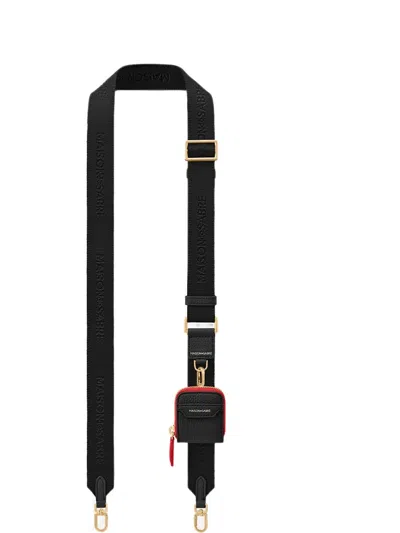 Maison De Sabre Utility Shoulder Strap In Red