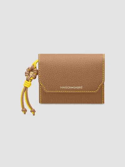 Maison De Sabre Bloom Collection Leather Trifold Wallet In Pattern