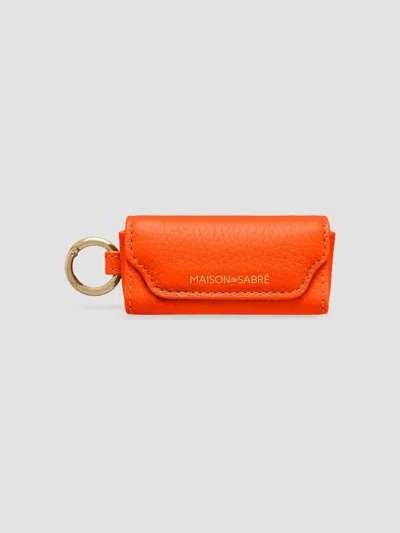 Maison De Sabre Women's Leather Lipstick Charm In Manhattan Sandstone