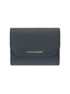 Maison De Sabre Maison De Sabré Leather Trifold Wallet In Graphite Sky