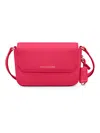 Maison De Sabre Maison De Sabré Micro Leather Flap Bag In Shibuya Fuchsia