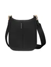 Maison De Sabre Women's Mini Leather Saddle Bag In Black