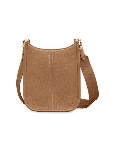 Maison De Sabre Women's Mini Leather Saddle Bag In Brown