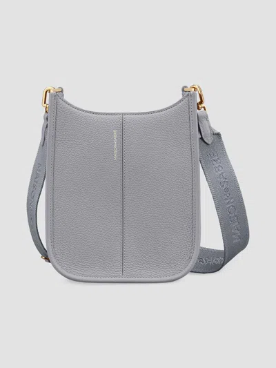 Maison De Sabre Women's Mini Leather Saddle Bag In Dove Grey