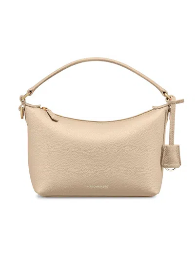 Maison De Sabre Women's Small Leather Soft Hobo Bag