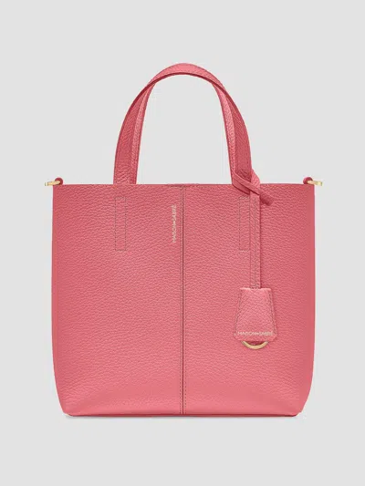 Maison De Sabre Women's Small Leather Soft Tote Bag In Candy Pink
