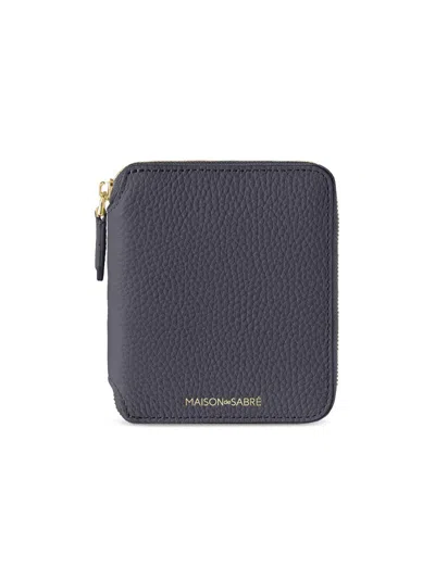 Maison De Sabre Women's Small Leather Zip Around Wallet