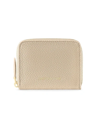 Maison De Sabre Women's Small Leather Zipped Wallet In Saharan Nude