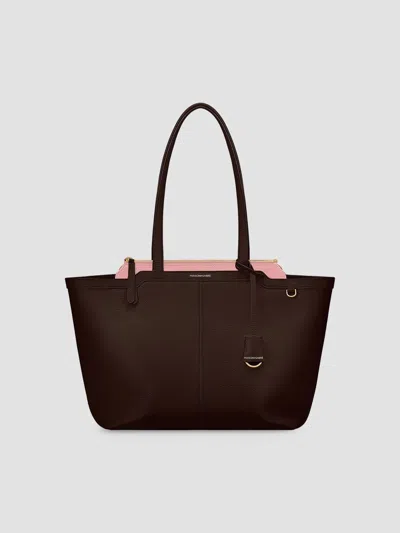 Maison De Sabre Women's Switch Tote Bag In Espresso Lily