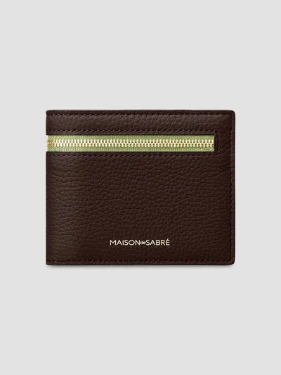 Maison De Sabre Women's The Slim Bifold Wallet In Espresso Matcha