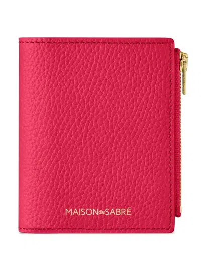 MAISON DE SABRE ZIPPED BIFOLD LEATHER WALLET