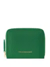 Maison De Sabre Zipped Leather Wallet In Green