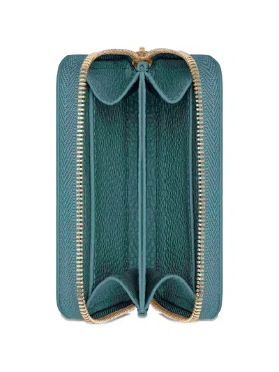 Maison De Sabre Zipped Small Leather Wallet In Blue