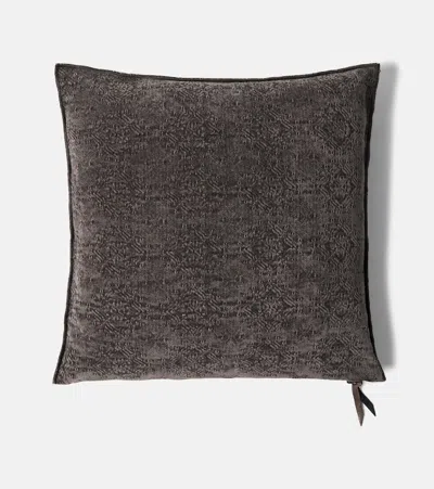 Maison De Vacances Cotton-blend Cushion In White