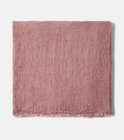 Maison De Vacances Linen Crêpe Throw In Brown