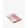 Maison De Vacances Capucine Mimi Country Linen And Cotton-blend Canvas Tea Towel In Red