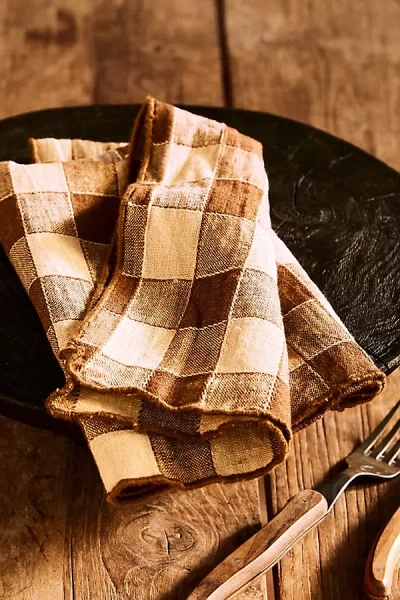 Maison De Vacances Plaid Napkin In Brown