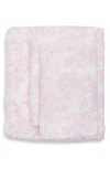 Maison Des Fleurs Floral Microfiber Sheet Set In Purple