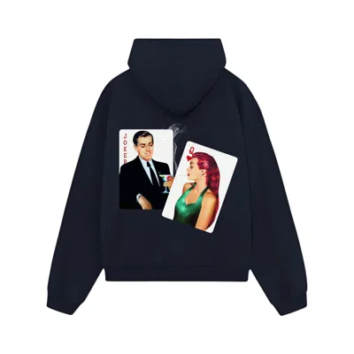 Maison Des Nus Women's Blue Royal Flush Hoodie