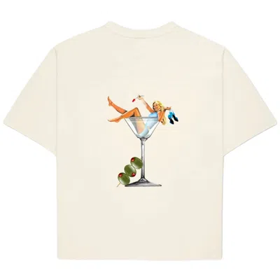 Maison Des Nus Women's Neutrals / White Martini Dancer T-shirt