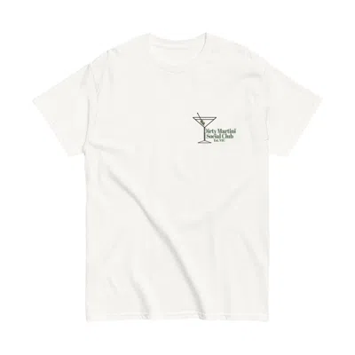 Maison Des Nus Women's Dirty Martini Club T-shirt – White Unisex Tee