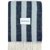 Maison Deux Candy Wrap Blanket In Blue