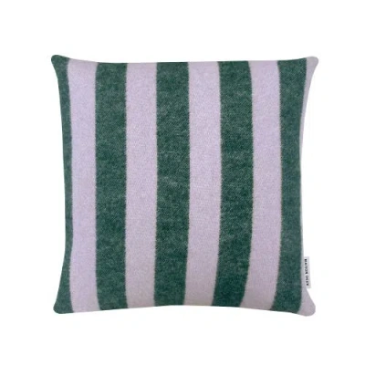 Maison Deux Candy Wrap Cushion Cover In Green