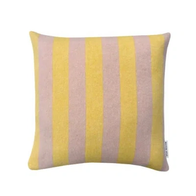 Maison Deux Candy Wrap Cushion Cover In Yellow