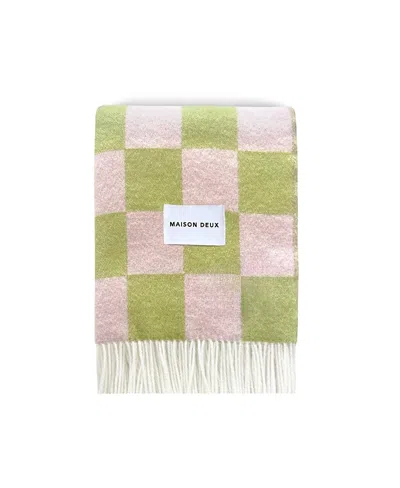 Maison Deux Checkerboard Blanket, 51 L X 78 W
