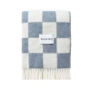 Maison Deux Checkerboard Blanket In Blue