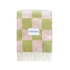 Maison Deux Checkerboard Blanket In Green