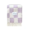 Maison Deux Checkerboard Blanket In Purple