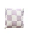 Maison Deux Checkerboard Cushion Cover, 19.6 L X 19.6 W In Lilac