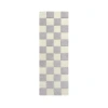 Maison Deux Checkerboard Wool Rug In Gray