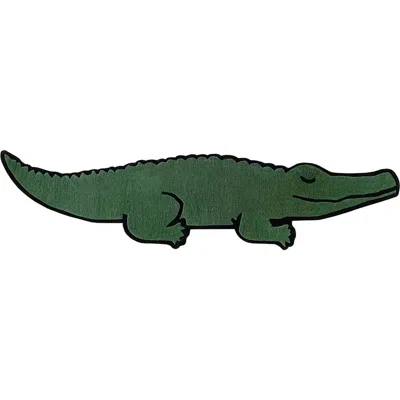 Maison Deux Krokodil Crocodile Rug In Green