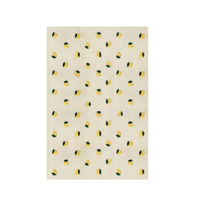 Maison Deux Lemons Rug In Yellow