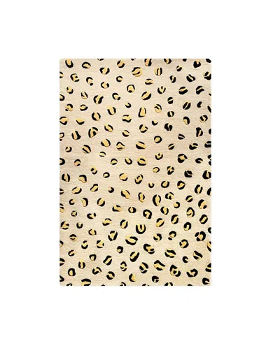 Maison Deux Leopard Rug 66.9" X 94" In Multi