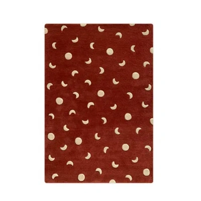 Maison Deux Moons Rug In Burgundy