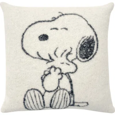 Maison Deux Peanuts Hug Cushion Cover In White Multi