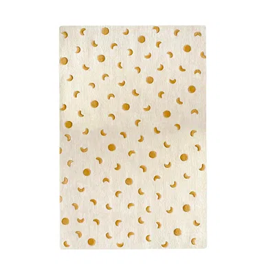 Maison Deux Rug Moons 5.5 X 7.9 Ft In Neutral
