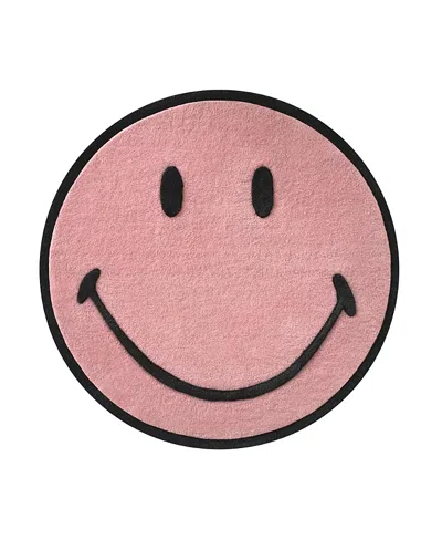 Maison Deux Smiley Rug In Pink