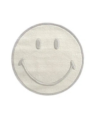 Maison Deux Smiley Rug In White