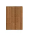 Maison Deux Solid Stripe Rug 48 X 72 In Brown