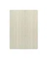 Maison Deux Solid Stripe Rug 48 X 72 In White