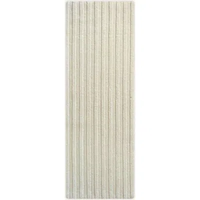 Maison Deux Solid Stripe Rug In Neutral