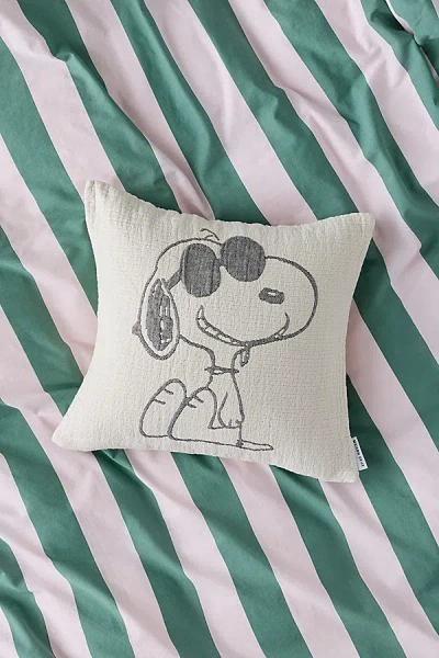 Maison Deux X Peanuts Snoopy Sunglasses Throw Pillow Case In White At Urban Outfitters In Multi