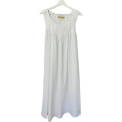 Maison D'haiti Garland Nightgown In White