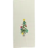 Maison D'haiti Rustic Christmas Tree Tea Towels In Green