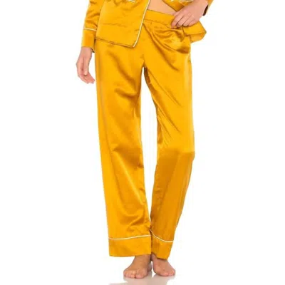 Maison Du Soir Alexandra Bottom Pant In Gold In Orange